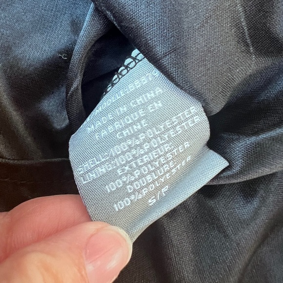 Breechers Brook Womens Y2K Fairycore Black Swirl Wrap Top Ruffle Blouse Small - Picture 4 of 8